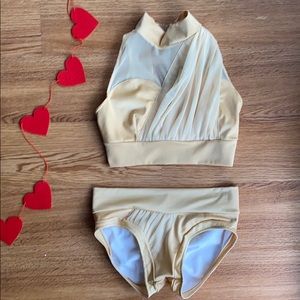 Pole wear hot yoga bespoke competition set XS S P